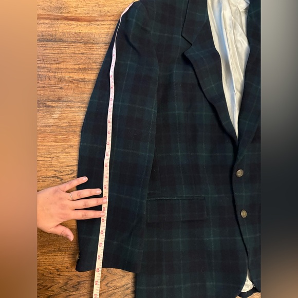 Vintage Plaid wool/fleece blazer - Picture 11 of 13